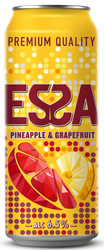 Напиток пивной светлый ESSA Pineapple&grapefruit светлый пастеризованный, 6,5%, ж/б, 0.45л, крупный план