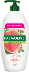 Гель-крем для душа PALMOLIVE Натурэль Мягкий и освежающий Арбуз с увлажняющим молочком, 750мл, вид