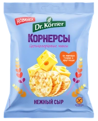 Чипсы рисово-кукурузные DR KORNER с сыром, 50г