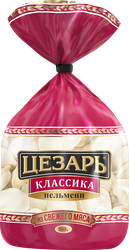 Пельмени ЦЕЗАРЬ Классика, категория Б, 800г, крупный план