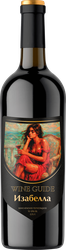 Вино WINE GUIDE Изабелла ординарное красное полусладкое, 0.75л, картинка
