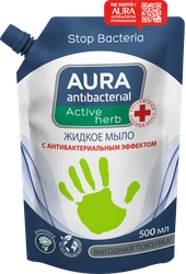 Жидкое мыло AURA с антибактериальным эффектом, c ромашкой, 500мл