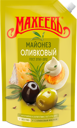 Майонез МАХЕЕВЪ Оливковый 50,5%, 800мл, крупный план