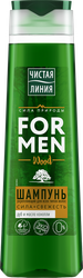Шампунь для волос мужской ЧИСТАЯ ЛИНИЯ For men Энергия и сила, укрепляющий, 400мл, картинка
