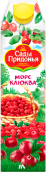 Морс САДЫ ПРИДОНЬЯ Клюква, 1л, крупный план