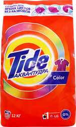 Стиральный порошок для цветного белья TIDE Аквапудра Color, автомат, 12кг, изображение