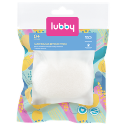 Губка детская LUBBY натуральная, конжаковая, Арт. 11382, фото