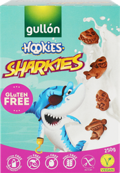 Готовый завтрак безглютеновый GULLON Sharkies, 250г, крупный план