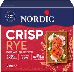 Хлебцы ржаные NORDIC Rye, 200г, вид