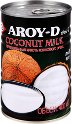 Молоко кокосовое AROY-D 17–19%, 400мл, крупный план