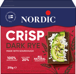 Хлебцы ржаные NORDIC Dark Rye, 215г, вид