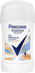 Дезодорант-антиперспирант стик женский РЕКСОНА Термозащита, 40мл, крупный план
