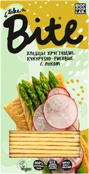 Хлебцы кукурузно-рисовые безглютеновые TAKE A BITE с луком, 150г