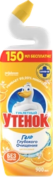 Средство для чистки унитаза ТУАЛЕТНЫЙ УТЕНОК 5в1 Цитрус, 900мл