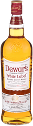Виски DEWAR'S White Label шотландский купажированный 40%, 1л, крупный план