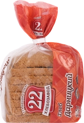 Хлеб ХЛЕБОЗАВОД №22 Дарницкий, в нарезке, половинка, 350г