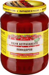 Паста томатная GREEN RAY Ящик Астраханских помидоров, 740г, крупный план
