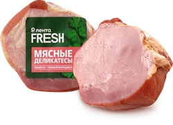 Шейка ЛЕНТА FRESH Подмосковная копчено-вареная до 400г