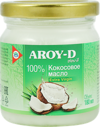 Масло кокосовое AROY-D Extra Virgin, 180мл, детальное фото
