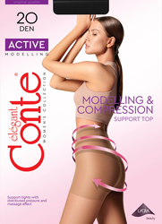 Колготки женские CONTE Active 20 den nero 5, картинка