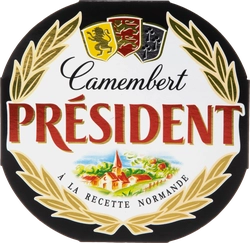 Сыр PRESIDENT Camembert с белой плесенью 45%, без змж, 125г