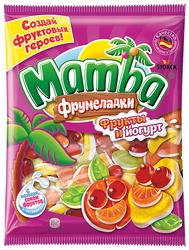 Мармелад жевательный MAMBA Фрумеладки Фрукты и йогурт, 140г