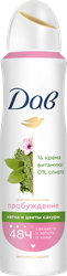 Дезодорант-антиперспирант спрей женский DOVE с ароматом зеленого чая матча и цветка сакуры, 150мл, детальное фото