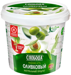 Майонез СЛОБОДА Провансаль Оливковый 67%, 900мл, крупный план