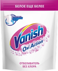 Пятновыводитель порошковый для тканей VANISH Oxi Action Кристальная белизна, 1кг