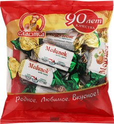 Конфеты СЛАВЯНКА Медунок с орехом, 202г, изображение