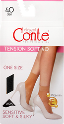 Носки женские CONTE Tension Soft 40 den, nero, Арт. 8С-7 СП/14С-55СП, фотография