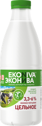 Молоко пастеризованное ЭКОНИВА цельное 3,3–6%, без змж, 1000мл, детальное фото