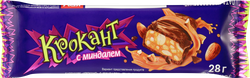 Батончик грильяжный KDV Крокант с миндалем в глазури, 28г, вид