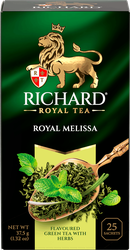 Чай зеленый RICHARD Royal Melissa с мятой и цедрой, 25пак, изображение