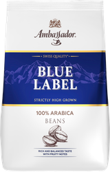 Кофе зерновой AMBASSADOR Blue Label натуральный жареный, 1кг, картинка