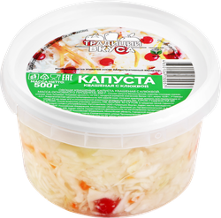 Капуста квашеная ТРАДИЦИИ ВКУСА с клюквой, 500г, фото