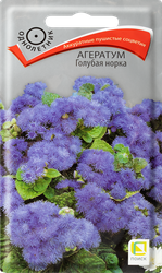 Семена ПОИСК Агератум Голубая норка, 0,5г, фотография