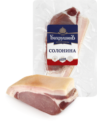 Солонина соленая из свинины БАХРУШИНЪ, весовая, изображение
