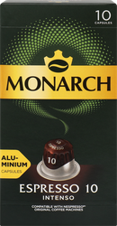 Кофе молотый в капсулах MONARCH Эспрессо Интенсо 10 натуральный жареный, 10кап, картинка