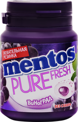 Жевательная резинка MENTOS Pure fresh со вкусом винограда, 54г, фотография