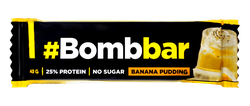 Батончик протеиновый BOMBBAR Банановый пудинг, в шоколаде, 40г, фотография