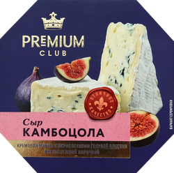 Сыр PREMIUM CLUB Камбоцола с голубой плесенью 50%, без змж, 125г, вид
