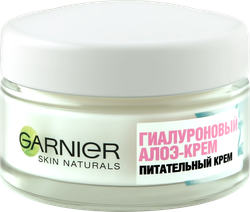 Крем для лица GARNIER Skin Naturals Алоэ гиалуроновый, для сухой и чувствительной кожи, 50мл, детальное фото