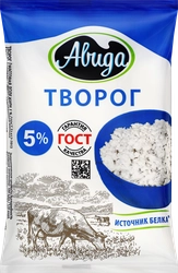 Творог АВИДА 5%, без змж, 180г