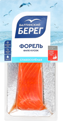Форель слабосоленая БАЛТИЙСКИЙ БЕРЕГ филе-кусок, 150г, детальное фото