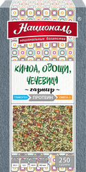 Смесь для гарнира НАЦИОНАЛЬ Протеин, киноа, овощи, чечевица, 250г, картинка