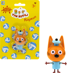 Игрушка BUDI BASA Кот Басик с бантиком, на браслете, крупный план