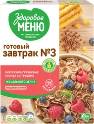 Хлопья гречнево-кукурузные ЗДОРОВОЕ МЕНЮ Dr.Naturi №1 с отрубями, 200г