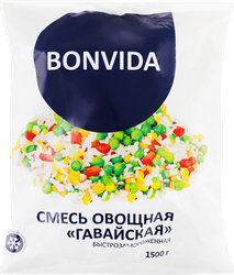 Смесь овощная BONVIDA Гавайская, 1500г, вид