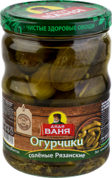 Огурчики соленые ДЯДЯ ВАНЯ Рязанские, 950г, фото